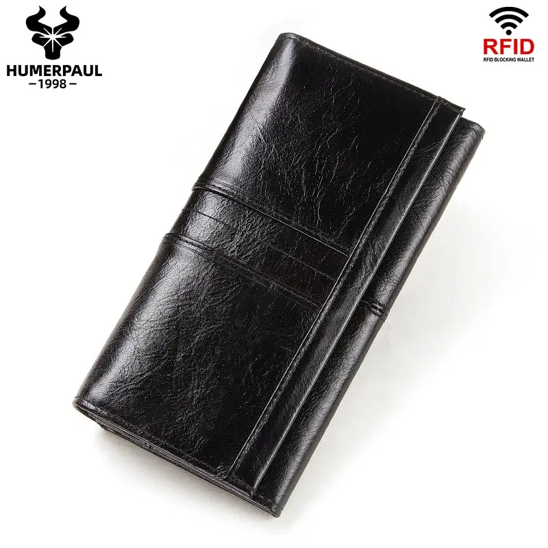 Оптовая продажа кошельков и дамских сумок HUMERPALLeather клатч длинный женский держатель для карт модные карманные кошельки сотового телефона женщин