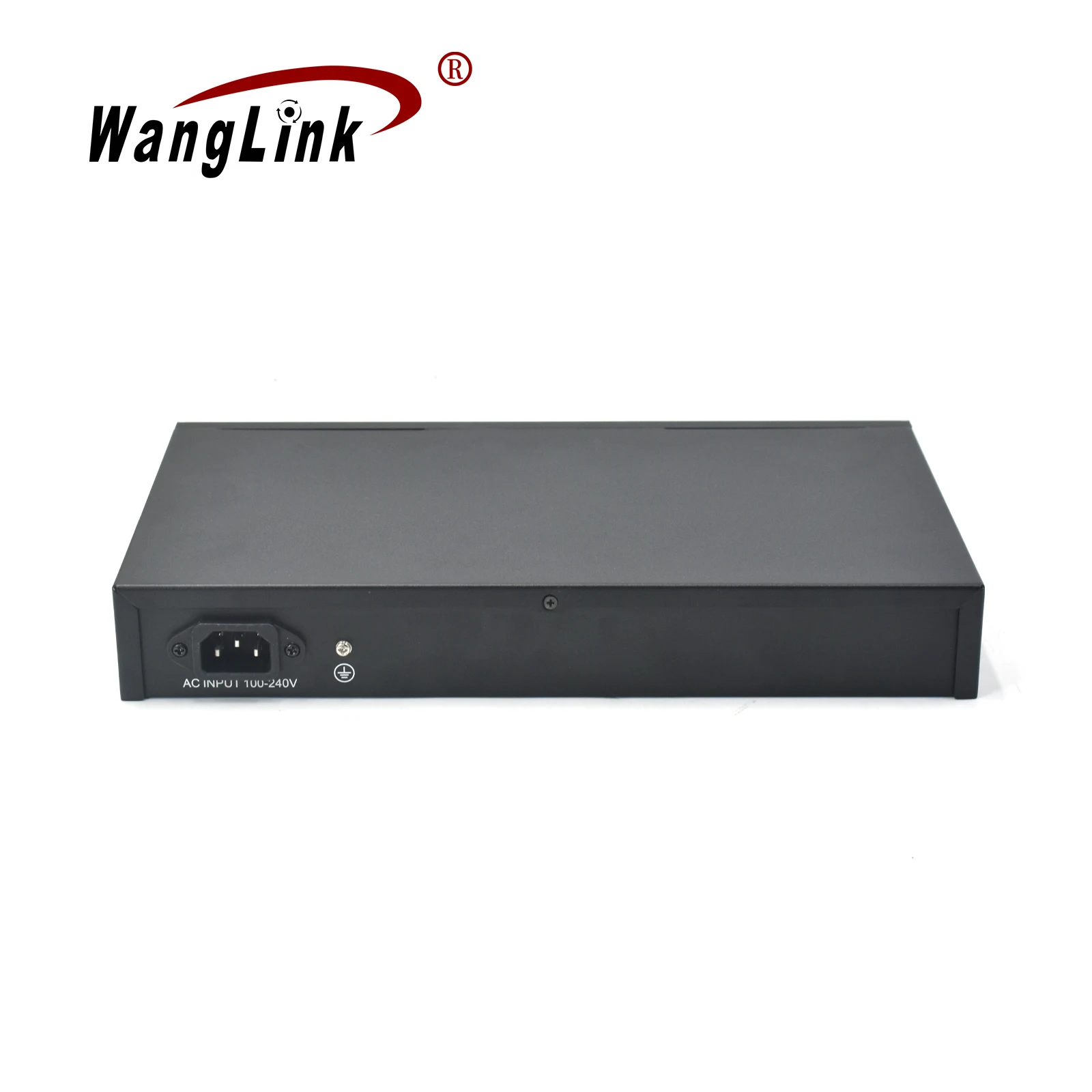 Wanglink PoE Ethernet Switch 24 10/100M PoE Ports 2 GE RJ45 Uplink 2 GE SFP Slot Switch PoE with VLAN and Digital Display