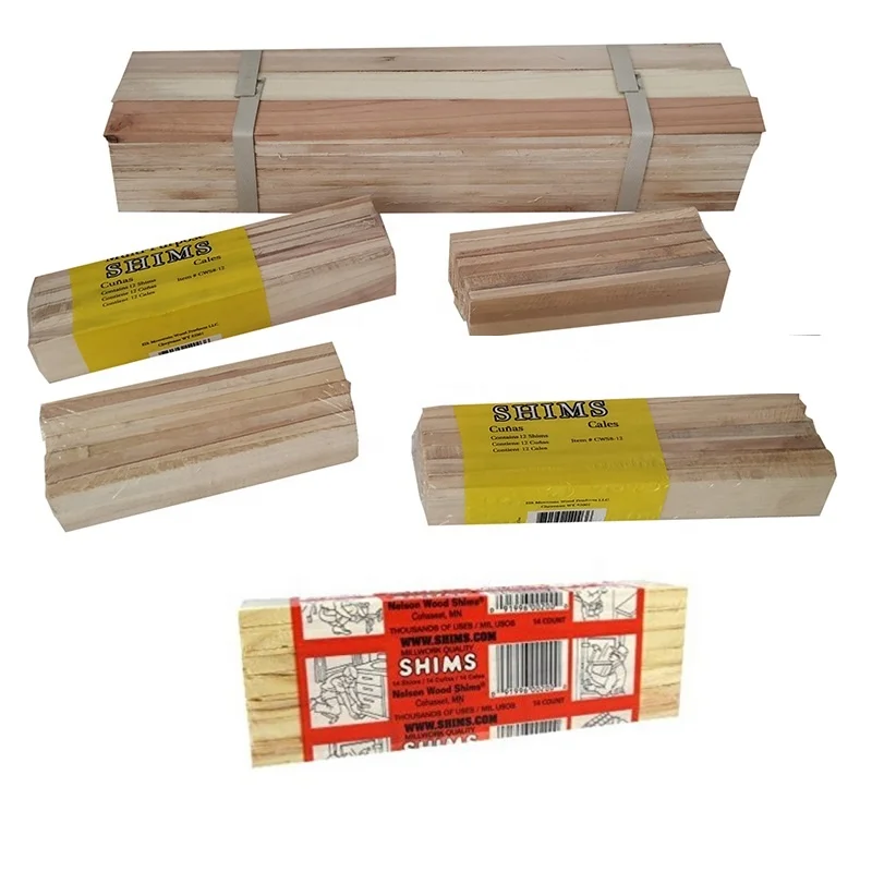 shims/wedges to install doors and windows