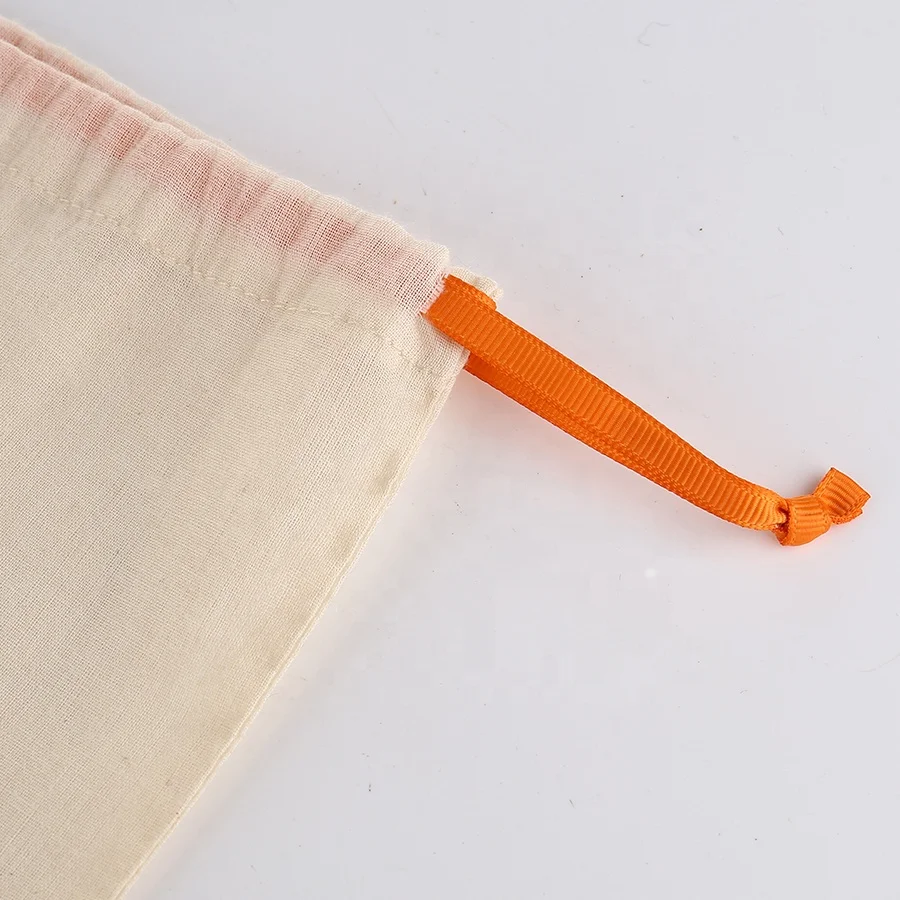 Custom logo printed thin cotton packaging bag cotton dust bag for handbag