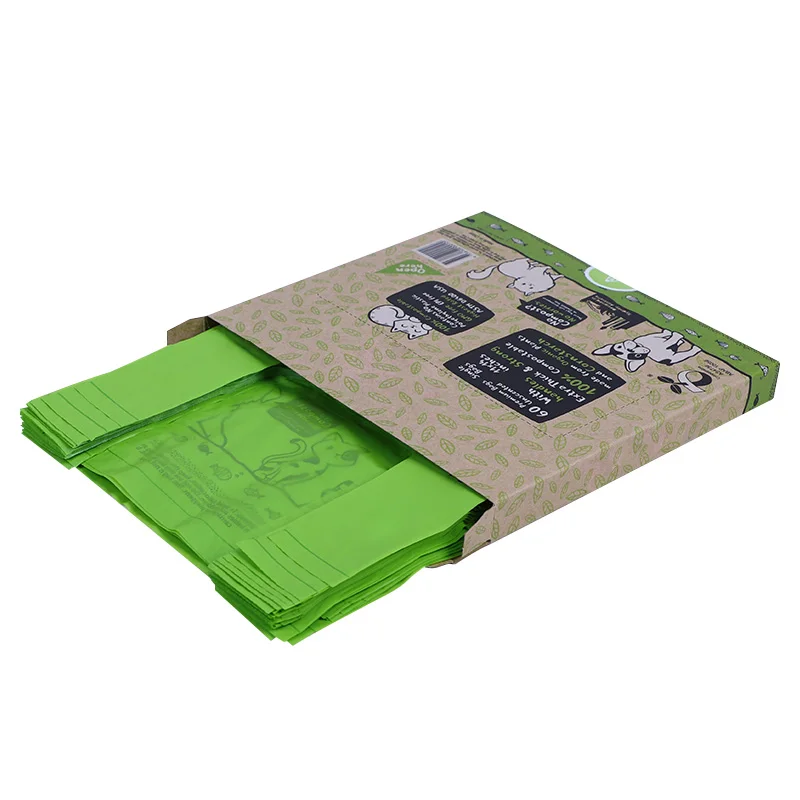 custom dogy poop bag biodegradable compostable pet waste disposal dog wast bag poop dog poop bag