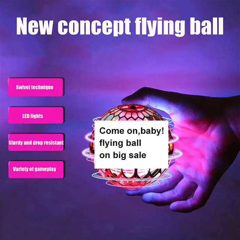 Hot Selling Nova Pro Magic 360 Rotating Hover Mini Drone Led Flying Orb Ball Toy Flying Spinner Boomerang Ball