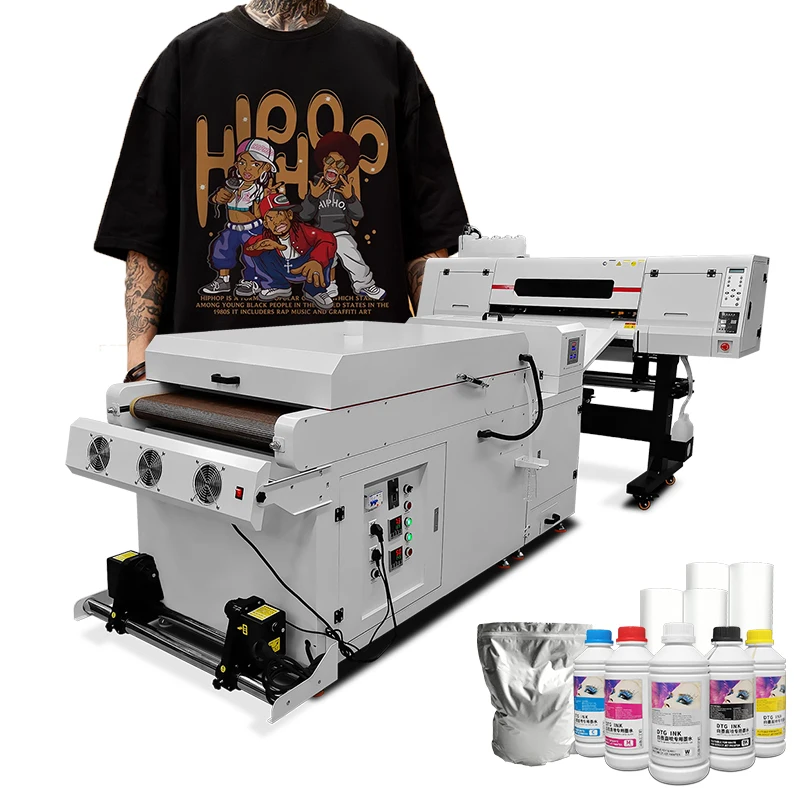 SHENLAN pet film dtf printer set xp600 i3200 t shirt dtg 30cm 60cm 4 heads printing machine a2 a3 large dtf printer