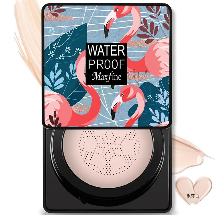 Mushroom air cushion isolates concealer and moisturizes to lighten skin tone