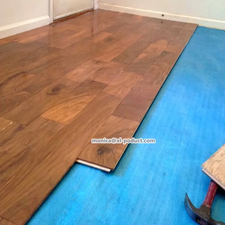 2mm 3mm acoustic blue foam with PE film underlay for bamboo flooring