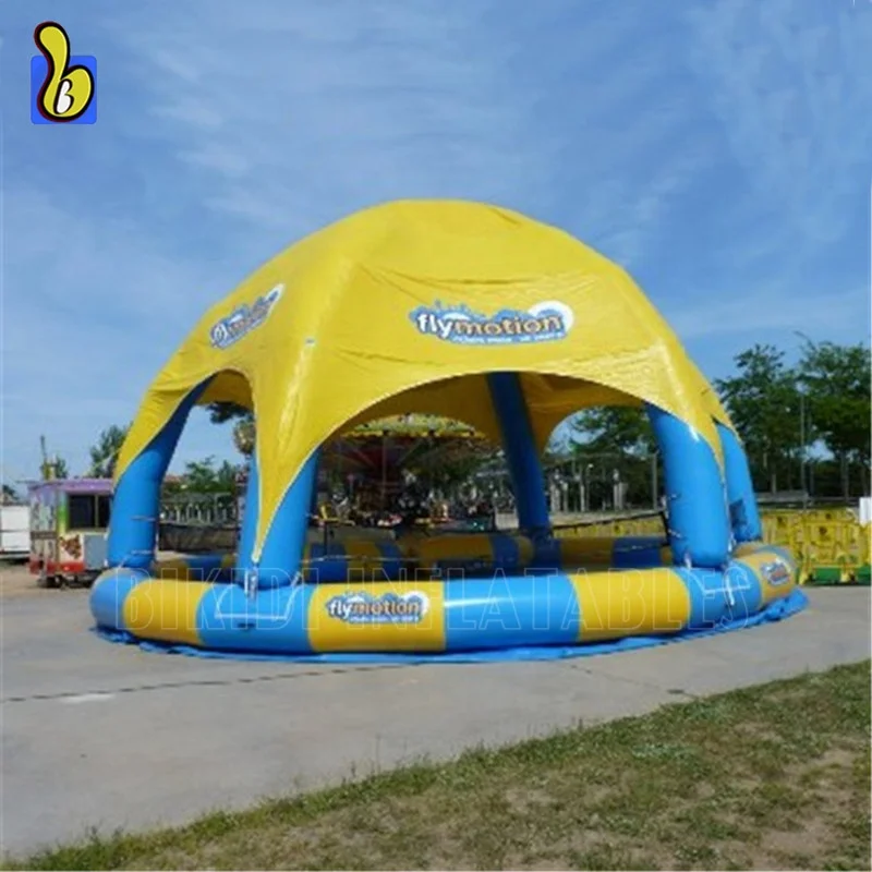 Custom inflatable dome cover water pool for water park summer pool D2005-1