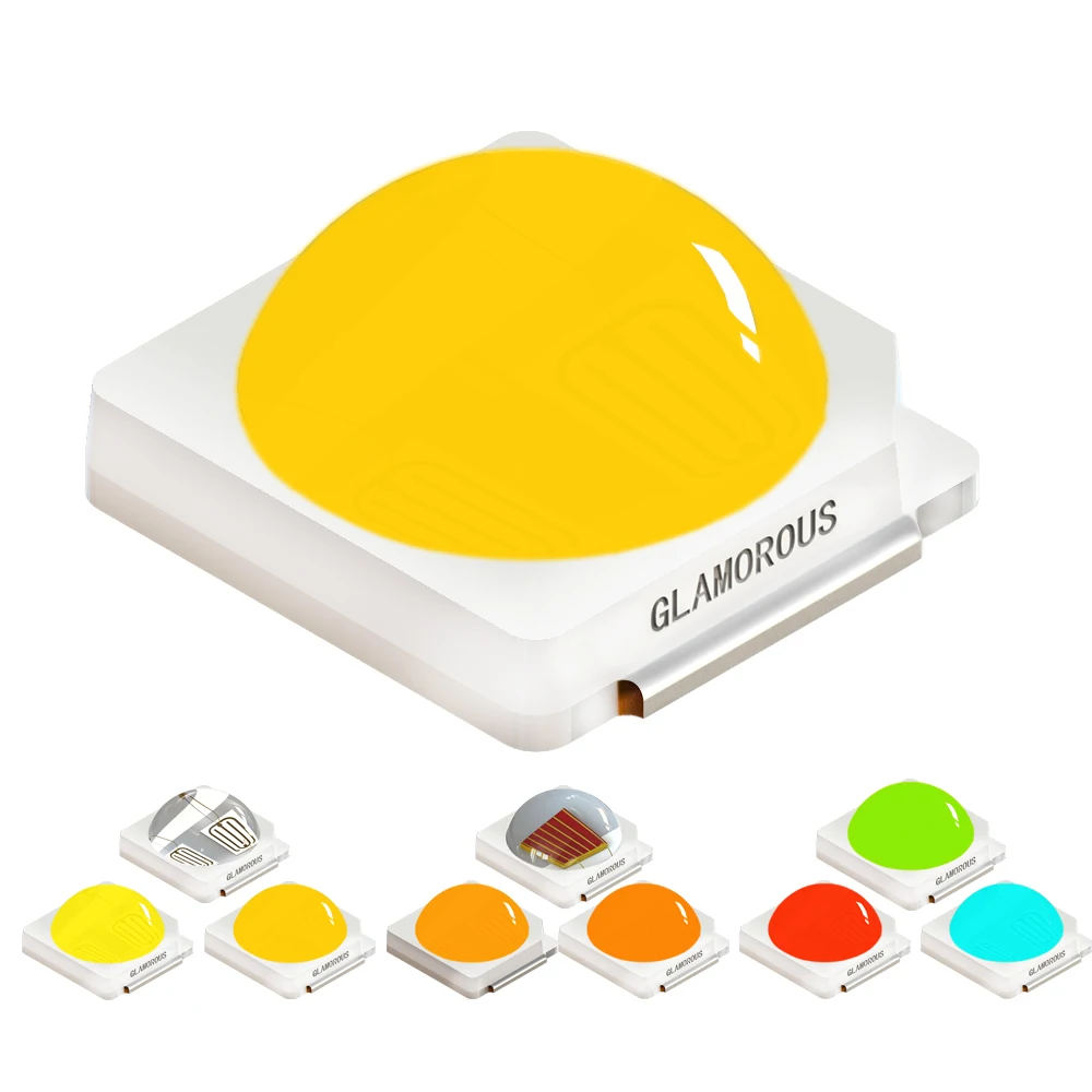 High quality Free Samples 3030 Lens LED Chip White Light  Warm White 3500-6500K 1W 3030 SMD LED With Lens Chip Factory Shipment