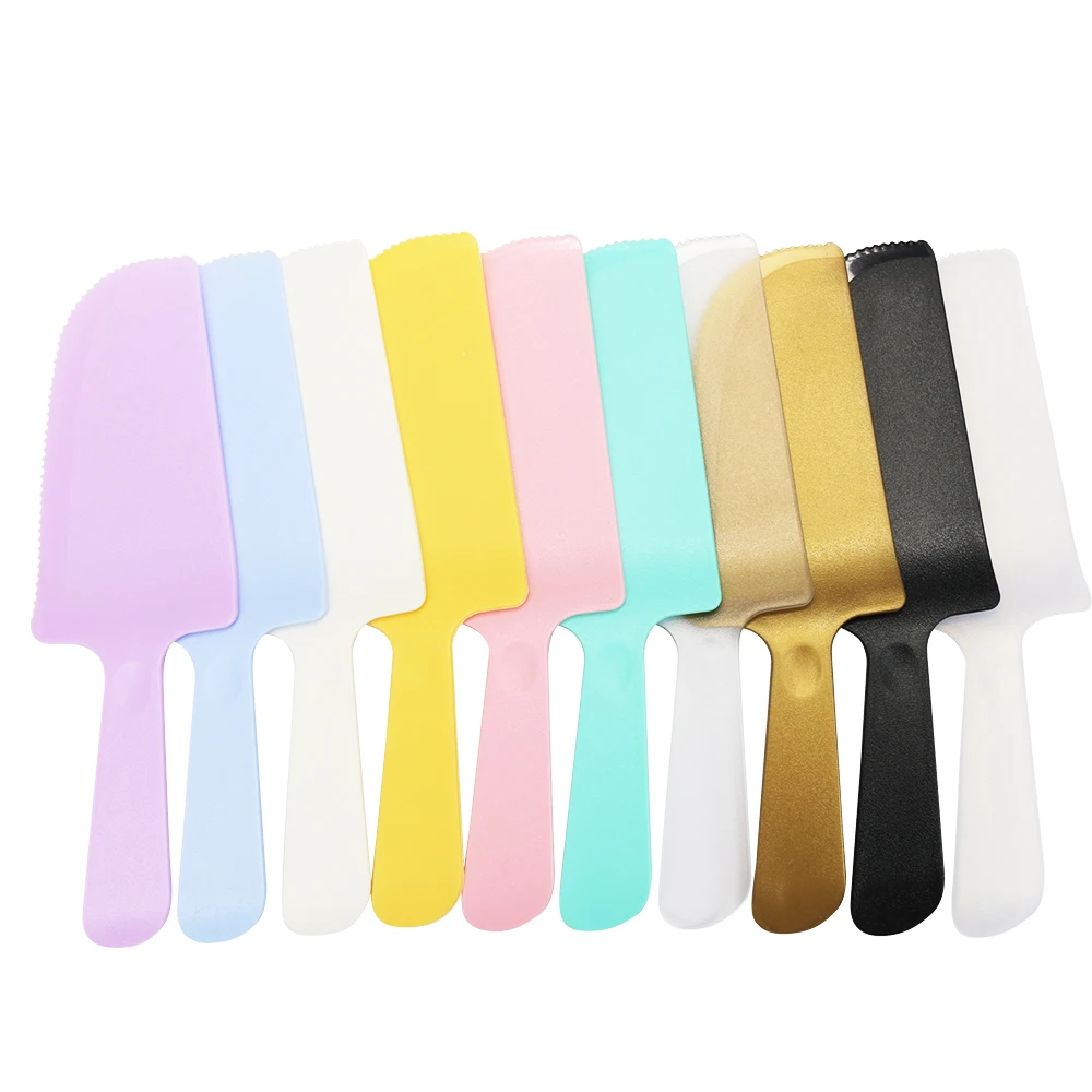 Wholesale Multifunction Cutting Knife Shovels Birthday Dispos Plastic Disposable Cake Knife