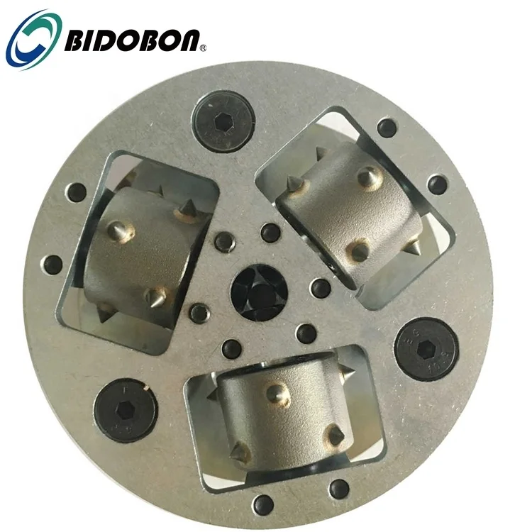 Bidobon 125mm 6.3inch Tungsten Steel Diamond Granite Bush Hammer Disc for Stone Grinding