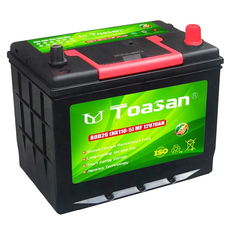 JIS Standard  Auto  Vehicle Car N50Z(55D26) Maintenance Free 12V 60AH Lead Acid  MF Car Battery