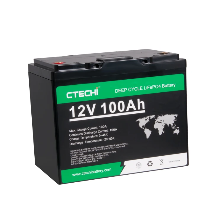 12.8V 100AH LiFePO4 Battery for 12V system with BMS system and cell equalizer inside Lithium Battery