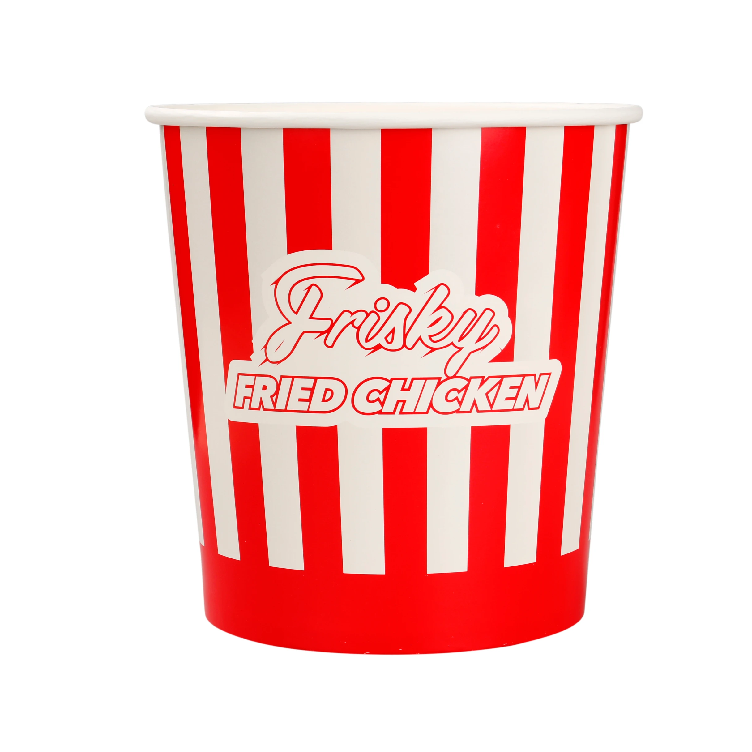 Food Grade Paper Greaseproof PE Coated Fried Chicken Paper Bucket with Lid
