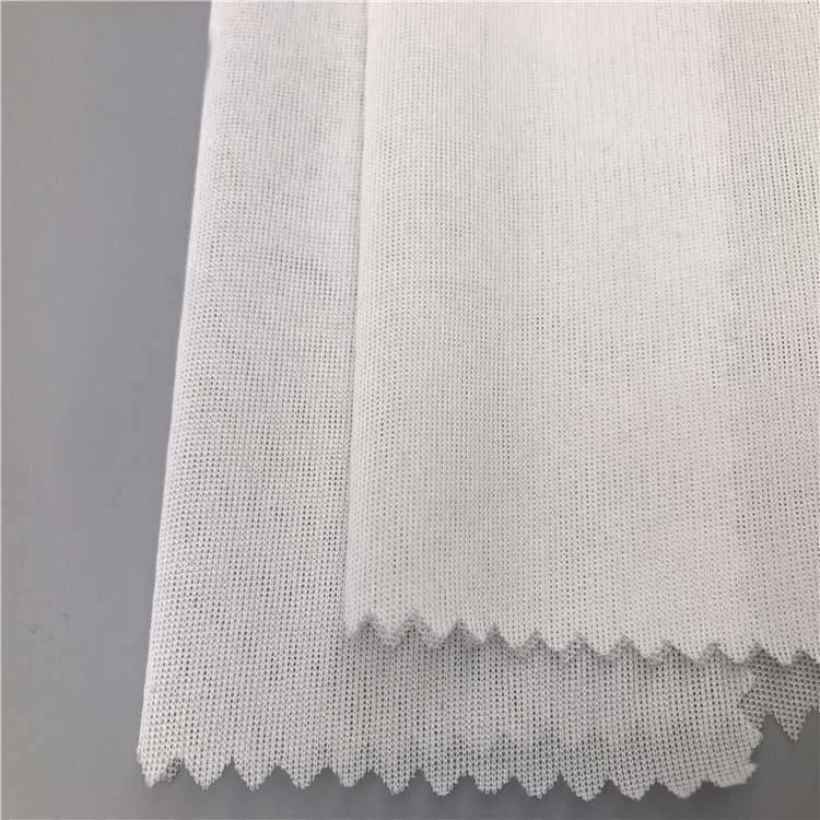 PA fusible woven circular knitted interlining 100% polyester 4 ways stretchable  knitted adhesive interfacing for casual clothes