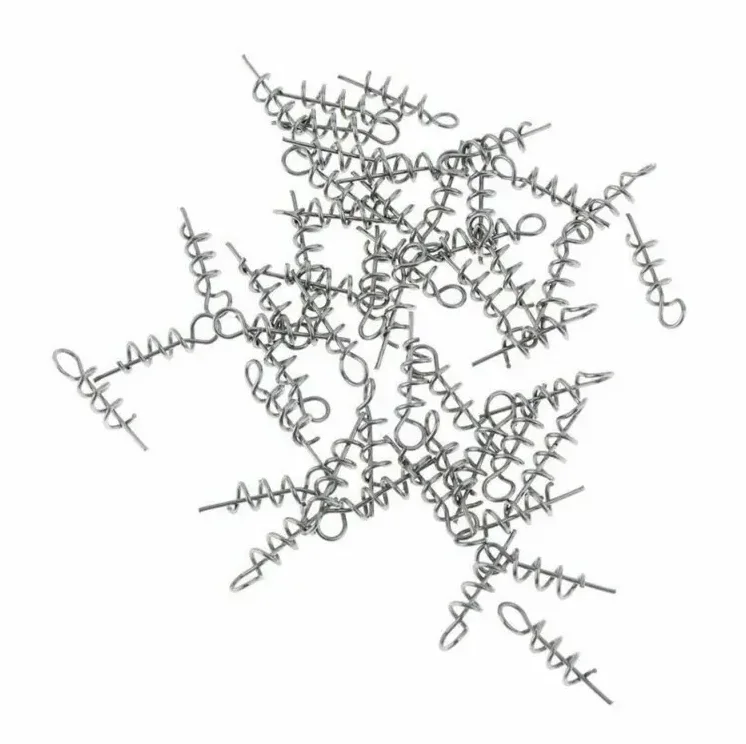 wholesale pike fishing Stainless Steel Soft Bait Pin Lure Fishing Pin Spring