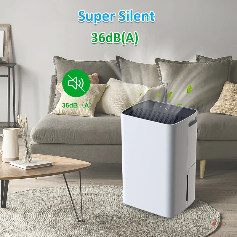 2023 hot sales GREENFLY JJPRO low noise smart WIFI air dehumidifiers 12L CE ROHS portable home dehumidifier
