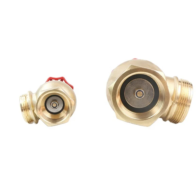 Fire hydrant Valve Natural or painted brass angle fire valve fire fight landing valve with coupling
