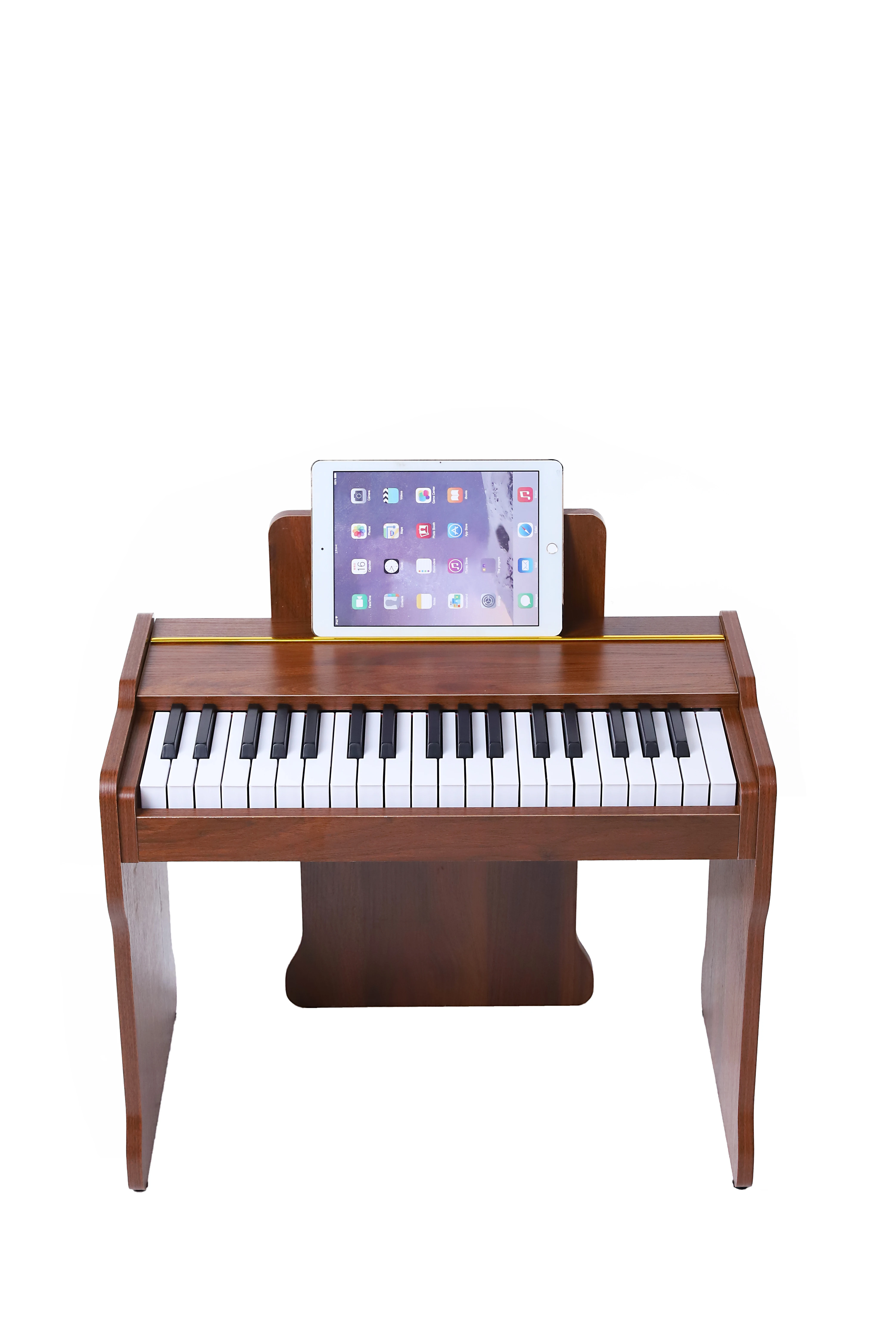 New style Walnut 37 Keys Wooden Piano Design gift to Kids cute piano toy electronic organ