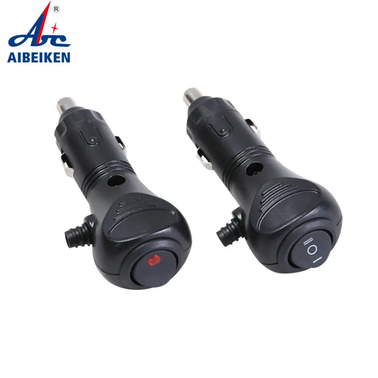 DC 12V Waterproof Replacement Plug Car Auto Marine Motorcycle ATV RV Lighter Power Outlet Socket Assembly Set Cigarette Lighter