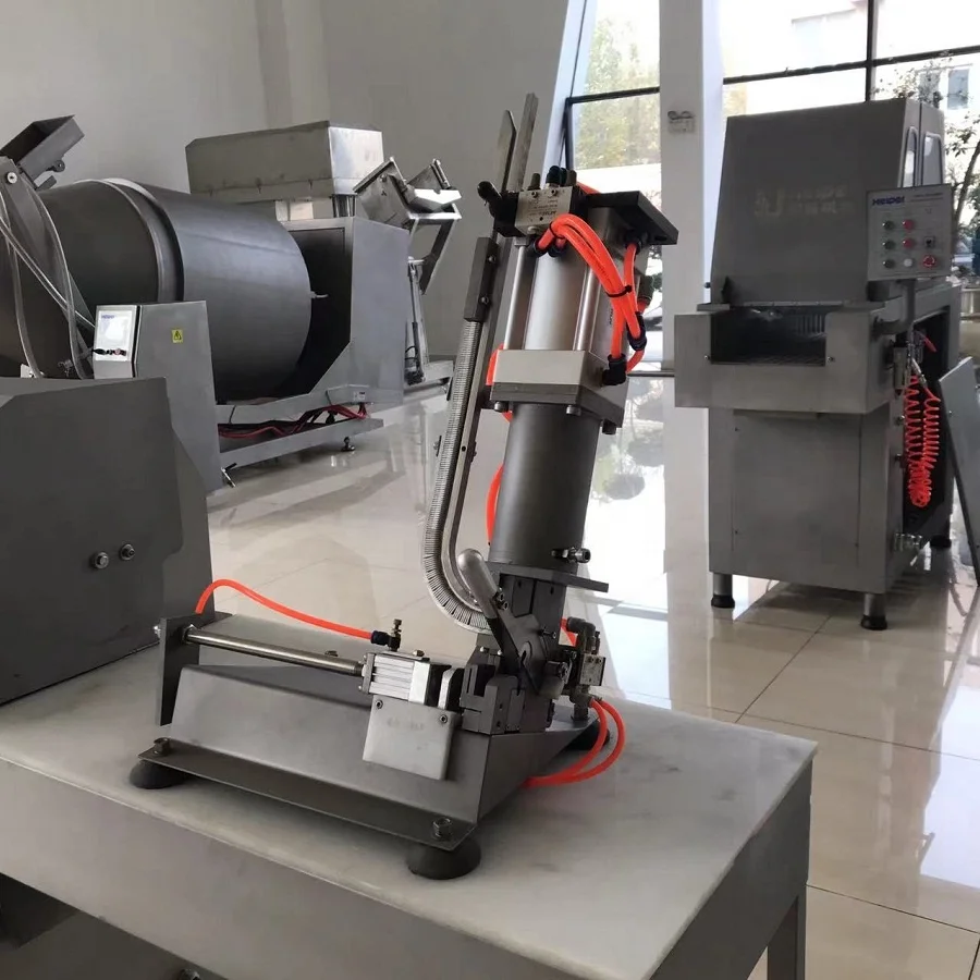 High output automatic sausage making equipments stuffer clipper clipping twisting machine