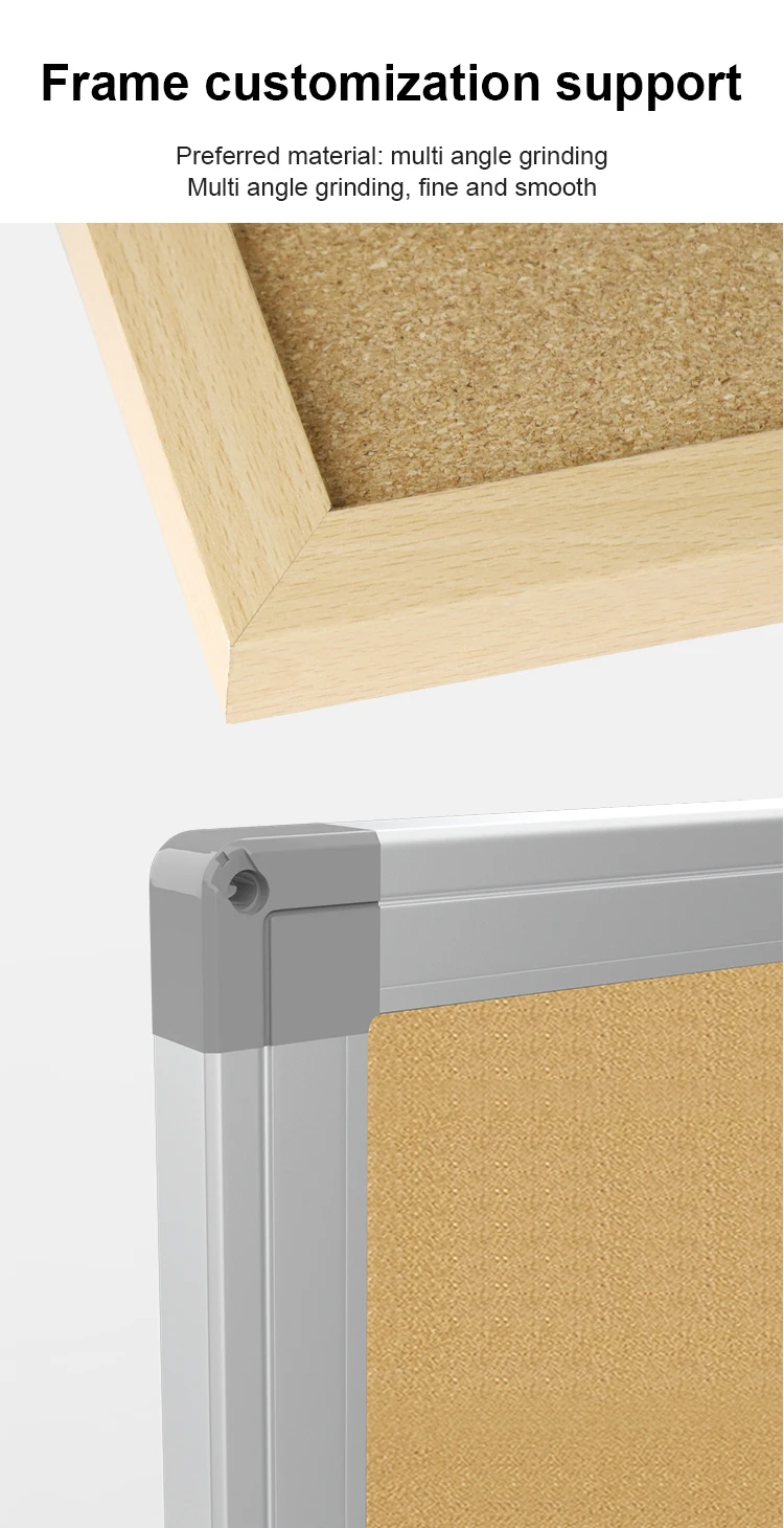 Factory 24X36 Inch Simple Assembly Pin Cork Board Sheets Bulletin Board