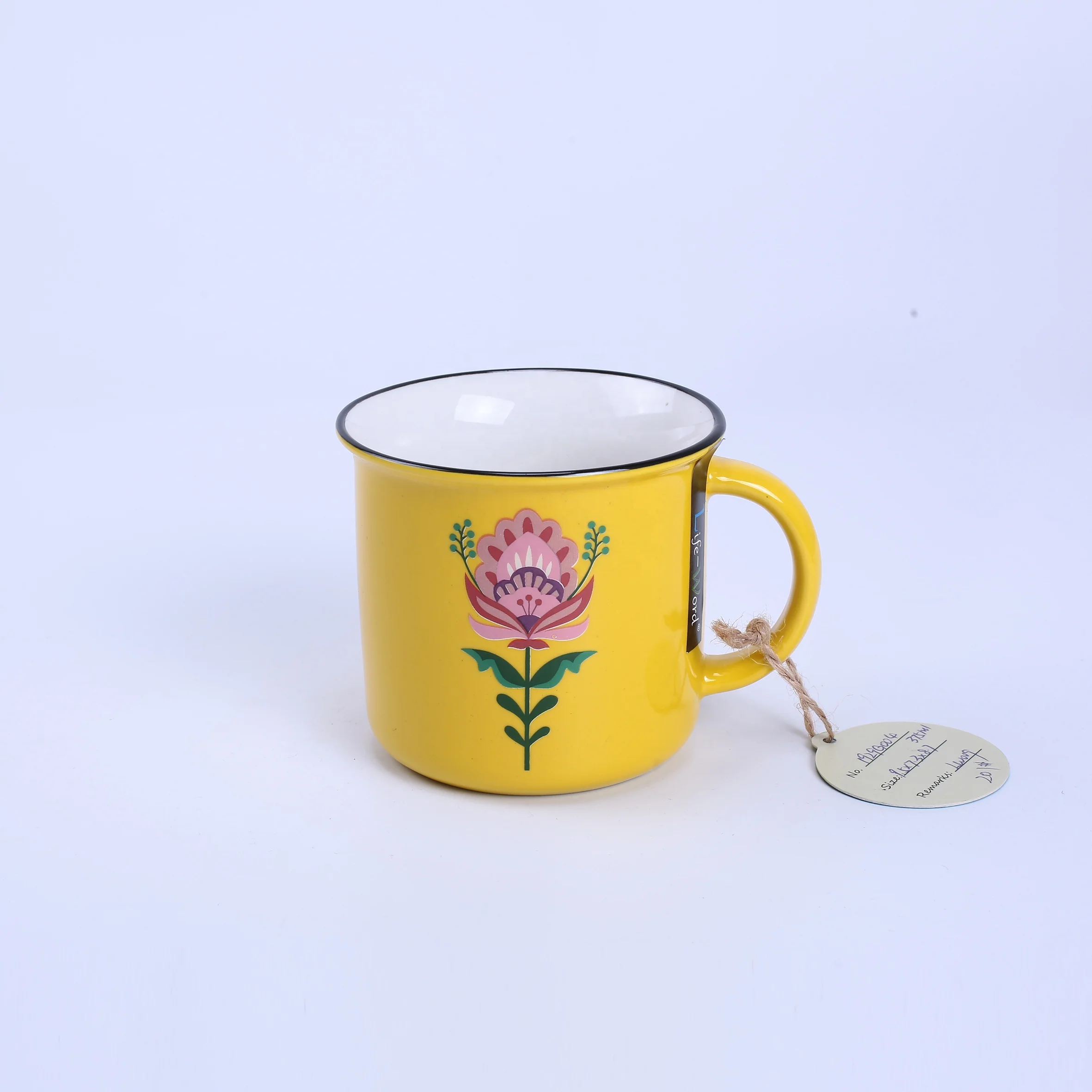 hot sale dishwasher safe decal printing blank white ceramic coffee cup blank coffee mugs handmade cup
