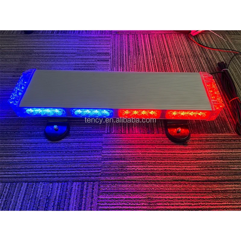 40W MINI LED bar light red blue dual color car LED light bar  warning light bar