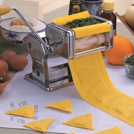 Высокое качество Бытовая Руководство треугольной формы равиоли машина для раскатки теста машины