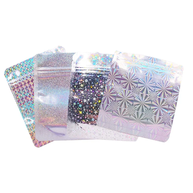 Custom logo print smell proof Mylar Bag Special Shape resealable Ziplock Stand Up Pouch Plastic foil laminated edibles packaging