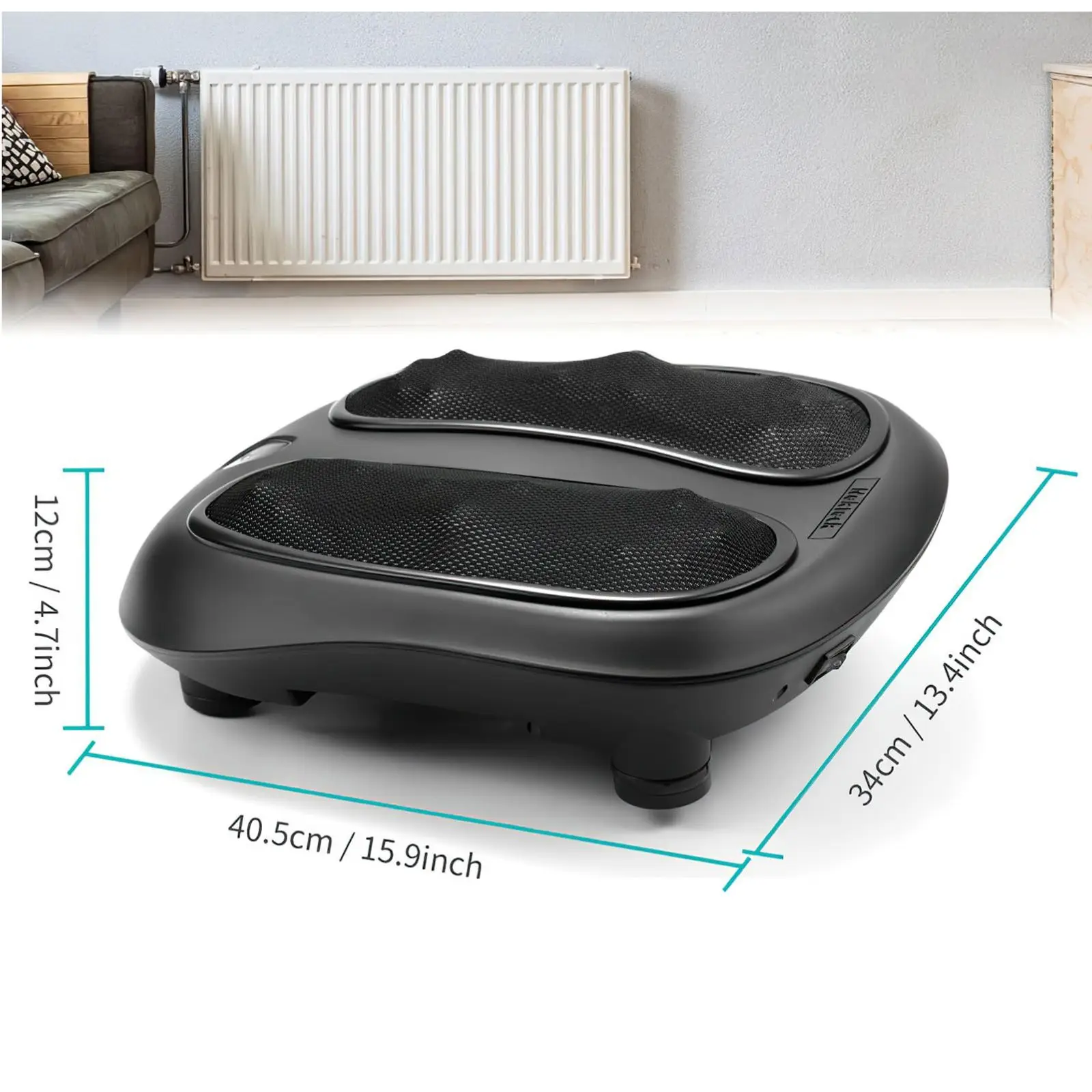 Hot Selling Heated 6 Massages Head Electric Back Foot Machine Massage Device Shiatsu Foot Massager With Heat