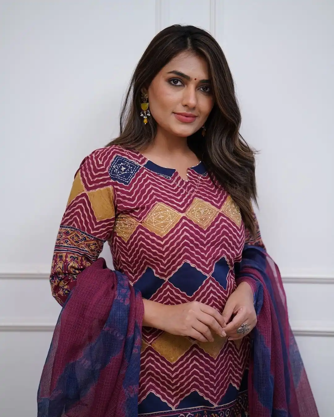 Красивые брюки Katha Moti удобные хлопковые Kurti мягкие для свадьбы