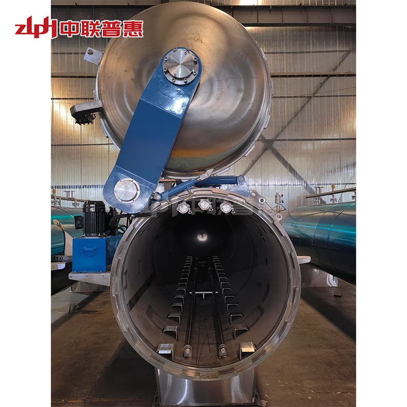 ZLPH Canned Meat  Food Automatic up Door Steam Retort Autoclave Steam Generator