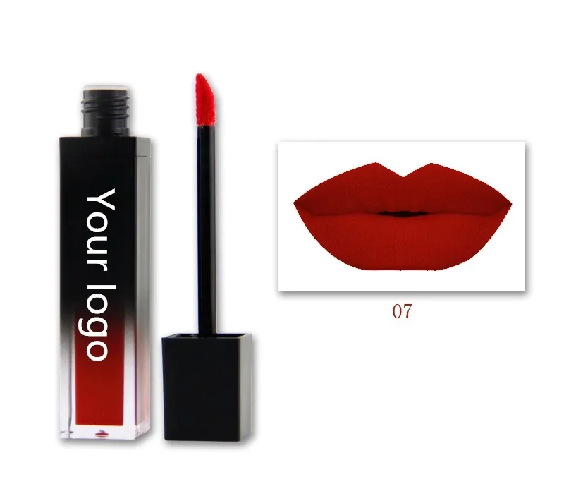 Factory Direct Sale Lip Color Tube Empty Plastic Packaging Square Lip Glaze Tube Luxurious Lip Glaze