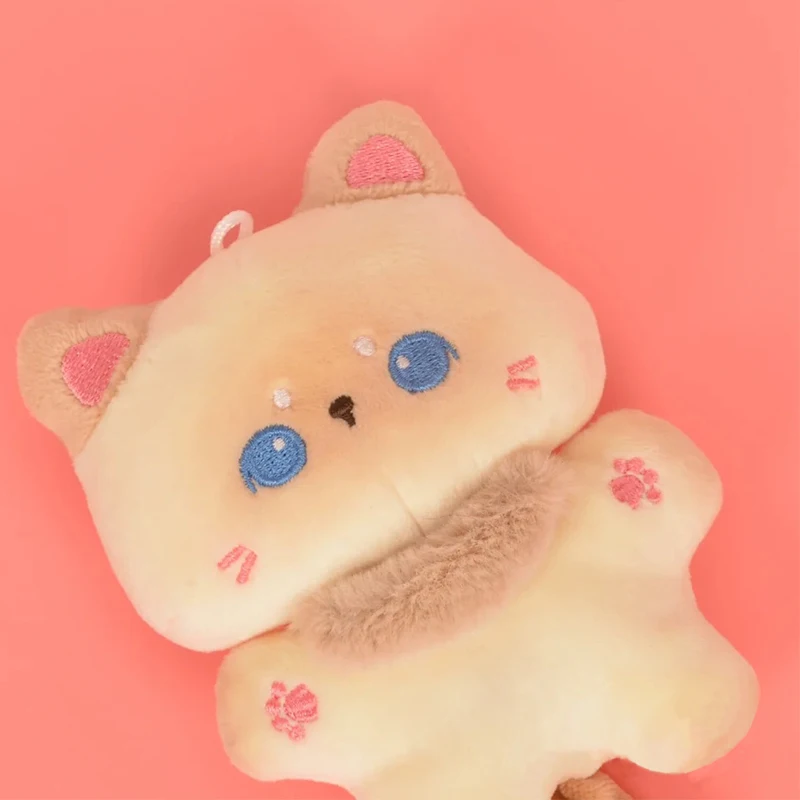 Custom plush toy stuffed animal custom mini10cm animal body anime character plush kpop doll keychain decoration pendant
