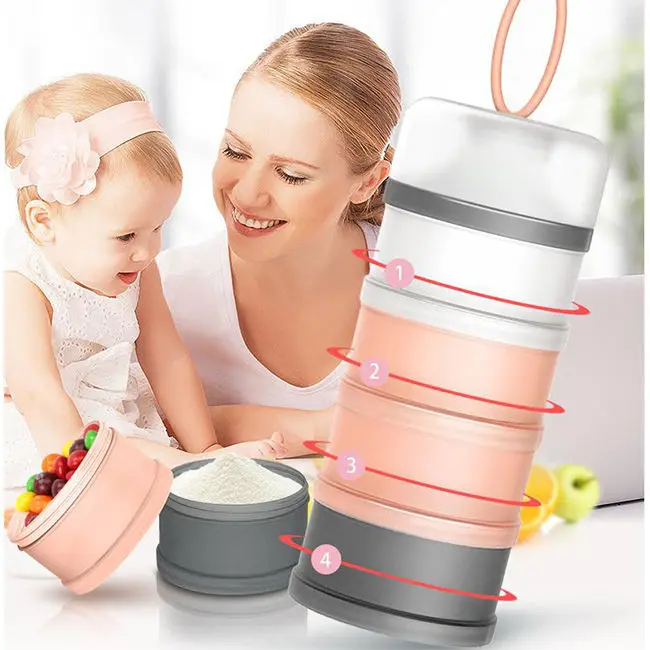 New Arrivals Plastic Baby Milk Powder Box Infant Milk Powder Box Kids Snack Container