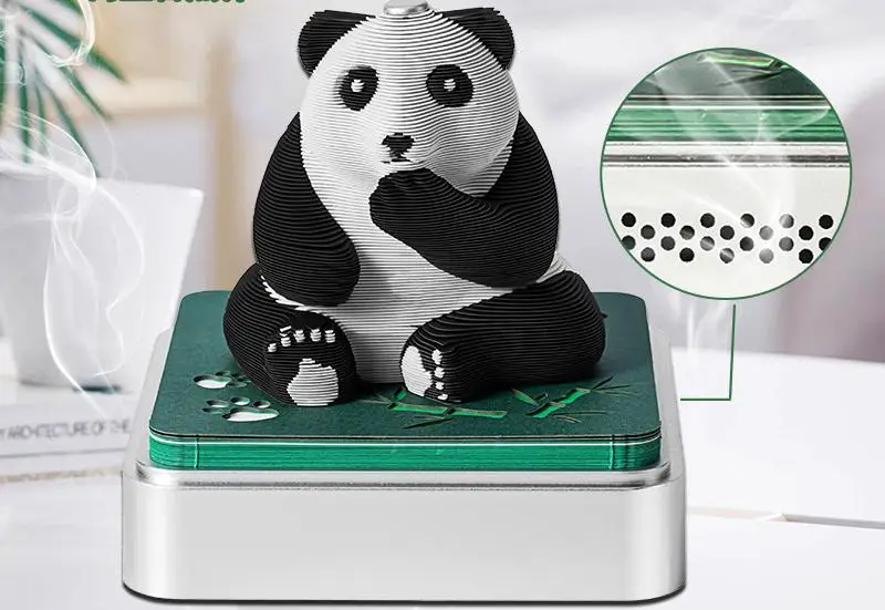 3D Desk Note Memo Pad Time Piece English Calendar 3D Tear Sticky Notes Paper Carving Decoration House