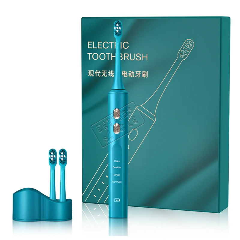 Wholesale protective deep clean replacement usb sterilize led blue light uv teen acoustic intelligent electric toothbrush