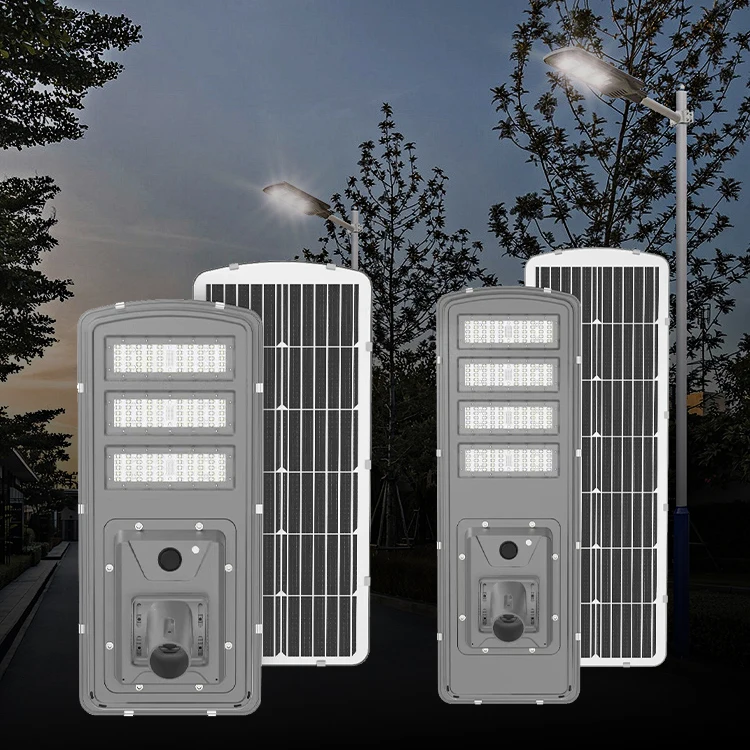 Long Life Ip65 150W 200W Remote Control Body Sensing Light Control Timer Switch Brightness Adjustment Led Solar Street Light