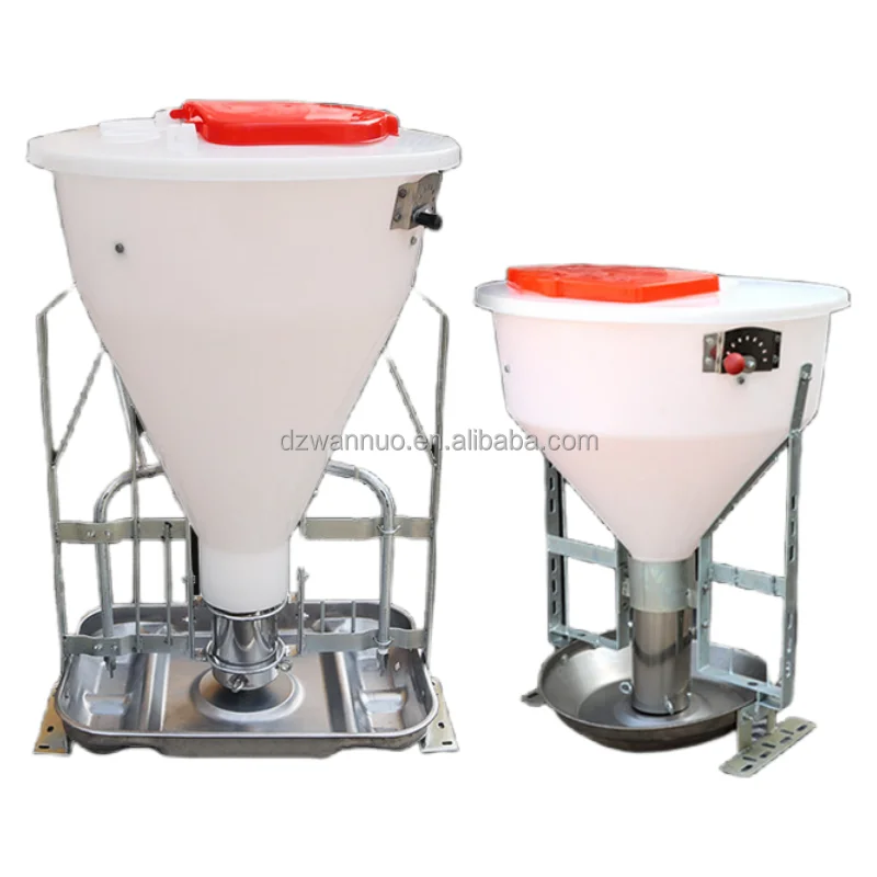 80kgs plastic feeder for dry and wet pig feed pig feed saving equipment feeding trough automatic feeder for pigs