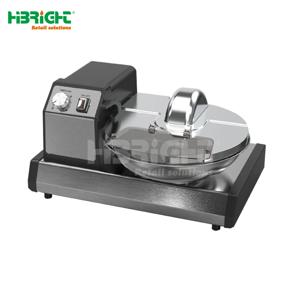 High-Speed Stainless Steel Vacuum Bowl Cutter Chopper Mixer Machine Specialized Meat Bowl Chopper