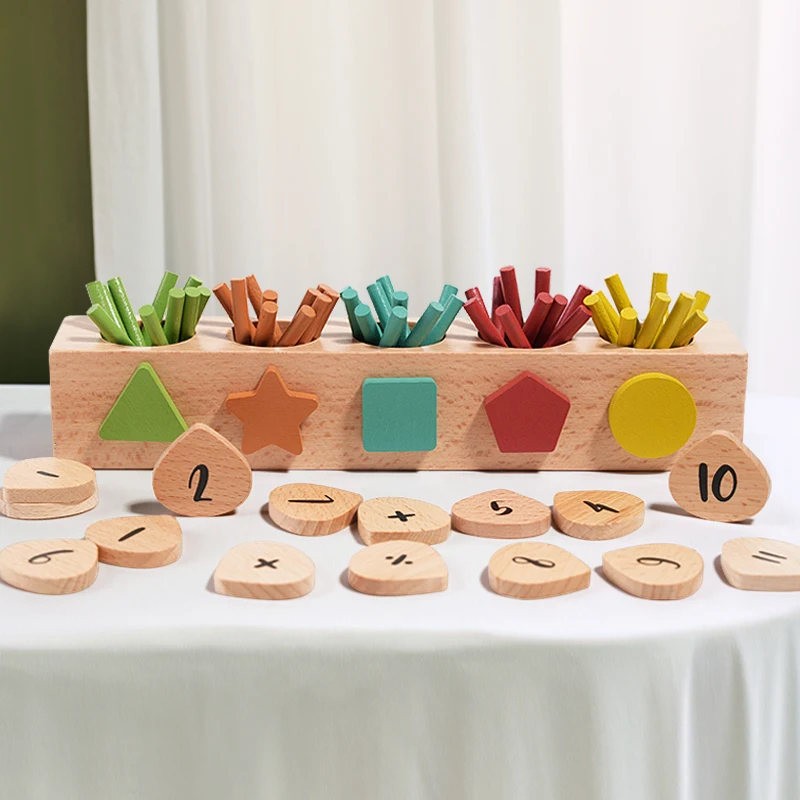 Montessori preschool math toys Math calculation sticks elementary kindergarten puzzle educational toys