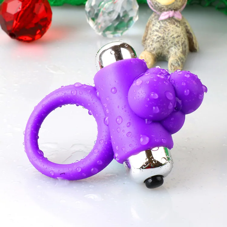 Silicone Penis Rings Male Masturbator Vibrating Cock Ring Ejaculation Delay Sex Toys for Men and Woman