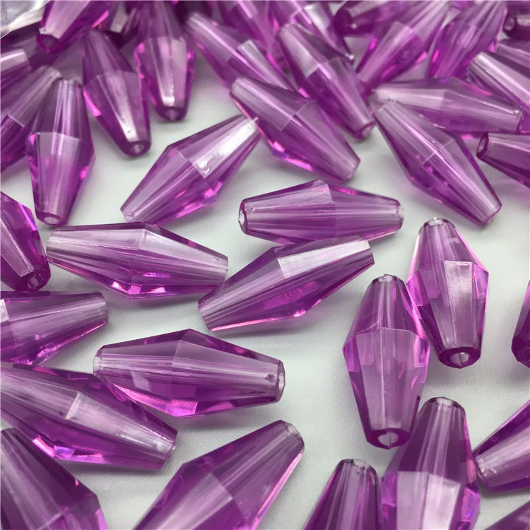 Plastic Lamp Prism Chandelier Beads Chain Part DIY Acrylic Beads Plastic Gem Beads For Jewelry Making Light Accessories