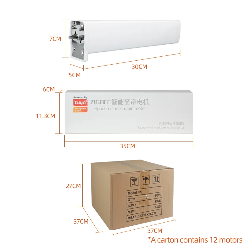 Home Smart Motorized Curtain Track Motor Smart Automation Curtain Drivers Indoor Powered Curtain Motor