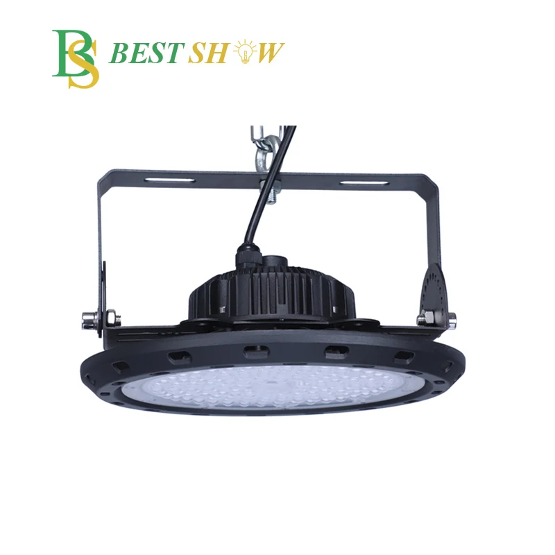 Guangzhou IES file 140lm/w meanwell driver 50watt 100watt 150watt 200watt 240watt 250watt 300watt ufo led high bay