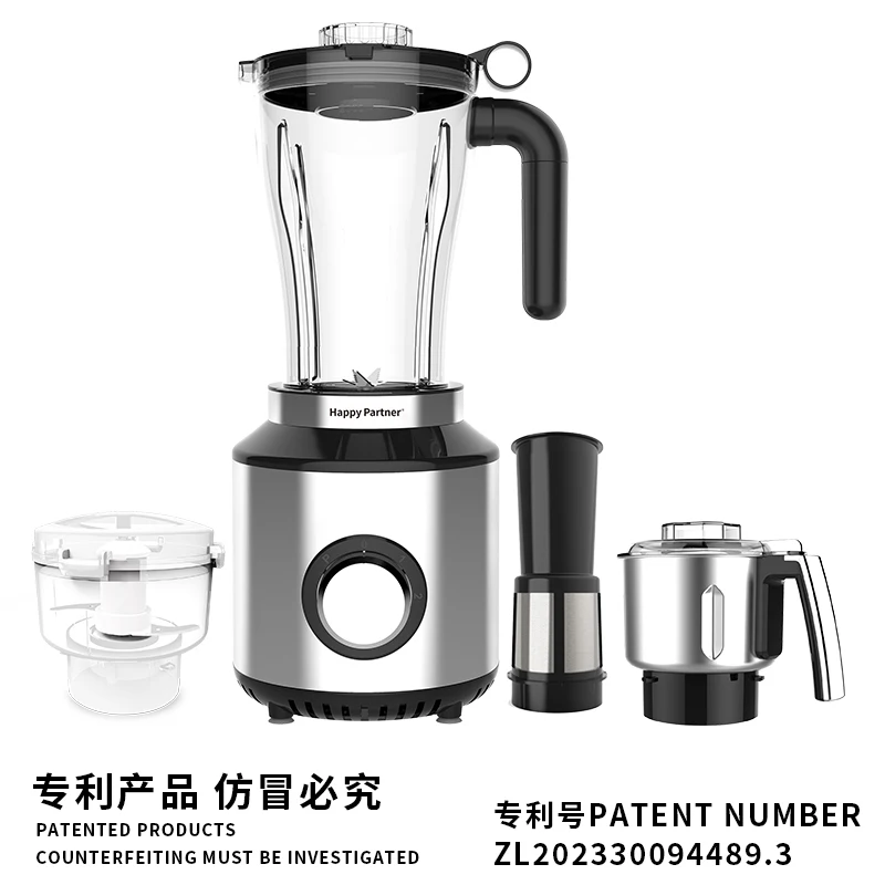 Happy Partner 4 in 1 Stainless Steel professional Blender with Grinder and  Versatile Kitchen Appliance juice blender