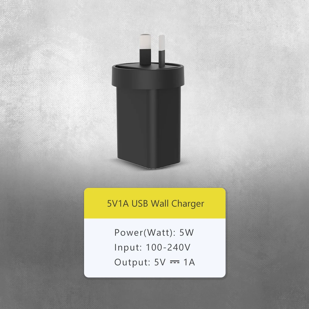 AU EU US UK KC Plugs universal for razor hair clipper wall charger 5W USB A Wall Block Charger