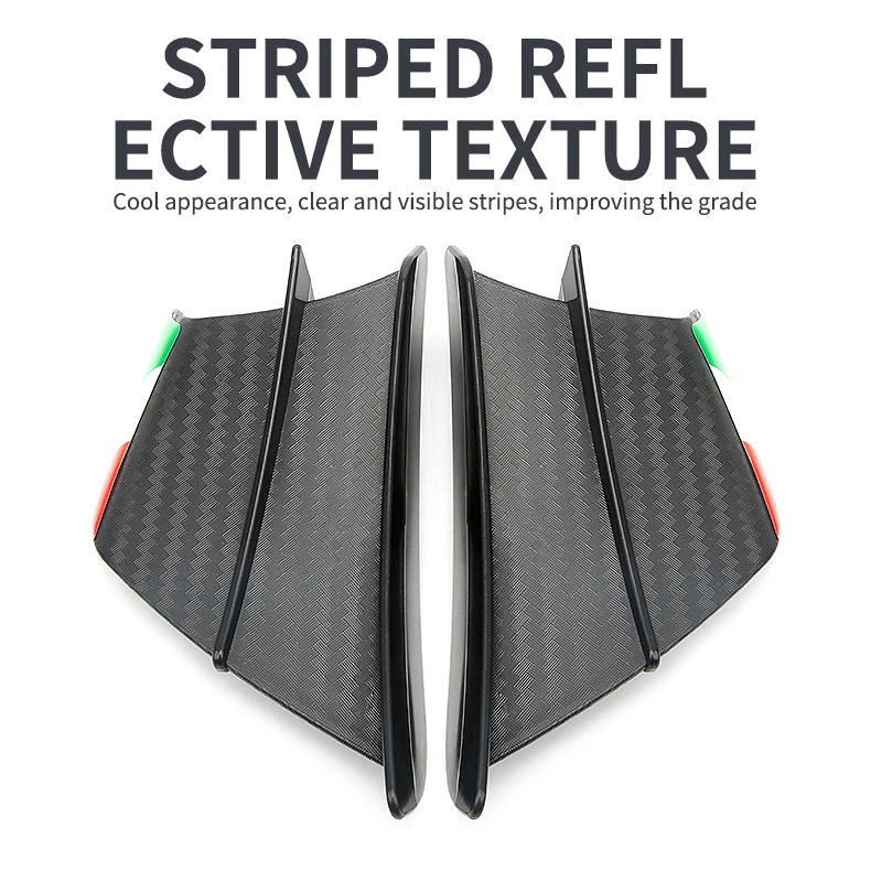 Universal For Yamaha Suzuki Kawasaki Honda H2/H2R Scooter Motorcycle Winglet Aerodynamic Wing Kit Spoiler