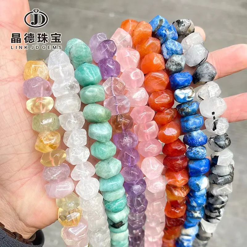 2023 Manufacturers directly supply crystal cut surface hole with shape DIY jewelry accessories