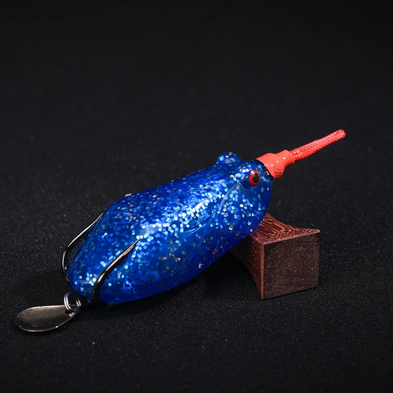freshwater frog fishing lure handmade high quality soft fishing lure baits with strong pulling force