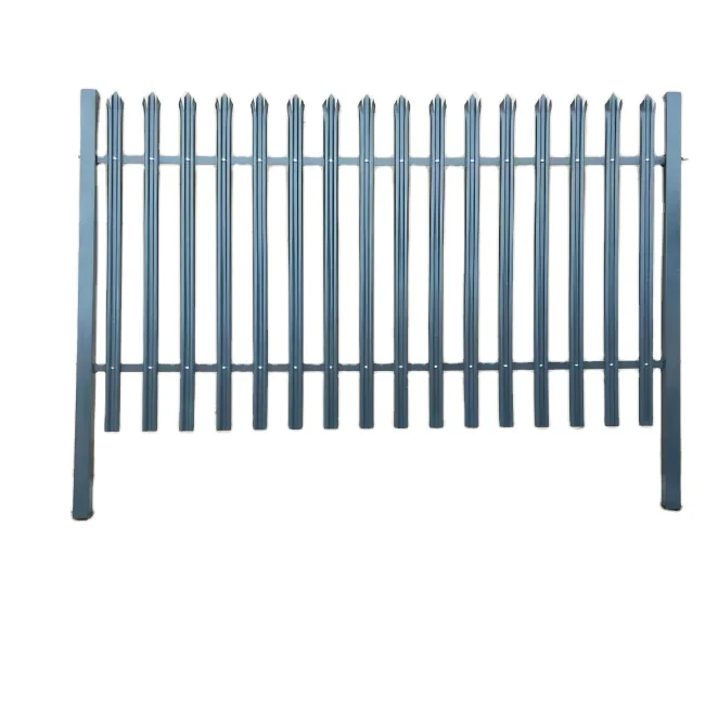 Горячая распродажа, 2024, стальные ворота для частокола, для продажи, 2,4 м, в высоту, из бледно-стальных ограждений